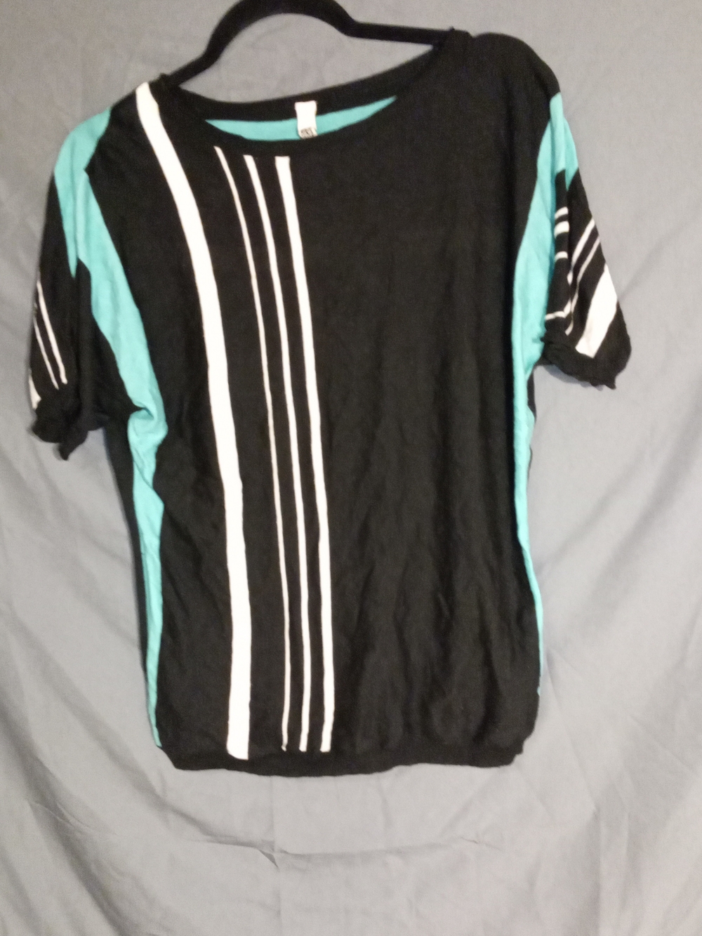 Late 80s Early 90s Vintage Colorblock Knit Top From Express "Gothic E" Size L